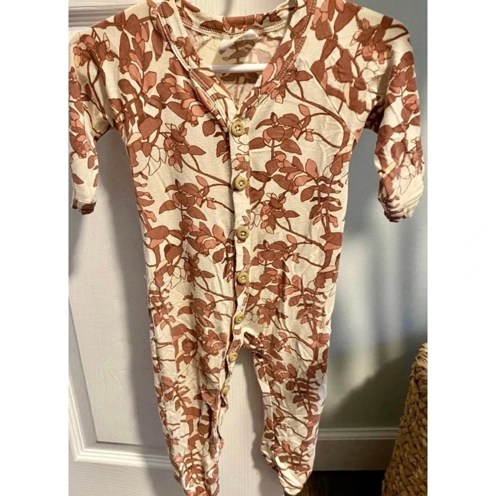 The Woods by Kate Quinn Bamboo Buttondown Footie